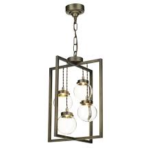 This balla led spotlight provides energy efficient lighting to your living space. Ceiling Pendant Light With Open Rectangular Frame And 4 Hanging Lights