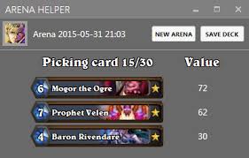 Deck building tool for hearthstone. Hearthstone Arena Helper Rembound