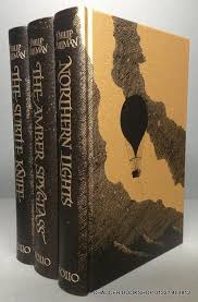 His Dark Materials 3 Volumes In Slipcase Northern Lights The Subtle Knife The Amber Spyglass Book Cover Design Dark Material Book Design