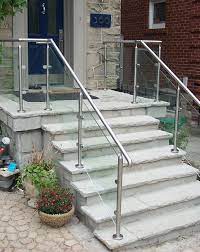 Handrails attach atop the posts and balusters provide the. Outdoor Stair Railing Ideas Outdoor Stair Railing Railings Outdoor Outdoor Stairs