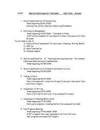2019 conference timetable draft 9. Fillable Online Stpaulsnevileroad Co Draft Monitoringevaluation Timetable Half Term Autumn Stpaulsnevileroad Co Fax Email Print Pdffiller