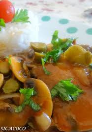Langue De Boeuf A La Sauce Tomate Champignons Et Cornichons Les Carnets De Sicacoco Langue De Boeuf Mijote De Boeuf Boeuf