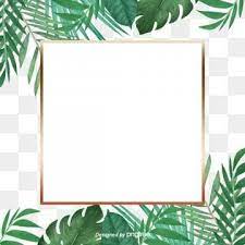 Green Little Refreshing Tropical Palm Leaf Golden Border Palm Leaf Botany Plant Border Png Transparent Clipart Image And Psd File For Free Download In 2020 Leaf Background Tropical Frames Leaf Clipart