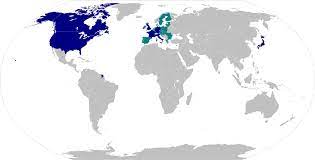The g7 ministers of science believe that solutions to global challenges will only be found through joint research and action. File Group Of Seven G7 Countries Svg Wikimedia Commons