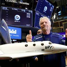 Billionaire sir richard branson has successfully reached the edge of space on board his virgin galactic rocket plane. Meijtlinzumgmm
