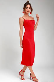 Hot Red Party Dresses For Women Look Fiery And Fab In A Little Red Dress Sizzling Styles At Great Red Slip Dress Red Cocktail Dress Party Dresses For Women
