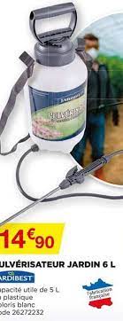 promo pulverisateur jardin 6l jardibest chez bricomarche