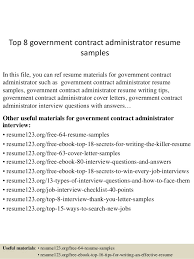 top 8 government contract administrator