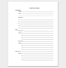 An apa outline template is a document that details research completed by it's author in a format that uses roman numerals followed by letters and then numbers when breaking down a topic. Research Outline Template 8 For Word Doc Pdf Format