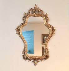 Frame border vintage decorative floral decoration retro victorian ornamental flourish. Vintage Style Syroco Mirrorornate French Style Etsy French Style Mirrors Mirror Wall Gold Mirror Wall