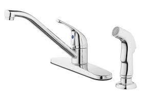 Single handle kitchen faucet model #: Mainstays 8 Widespread Single Handle Kitchen Faucet With Side Spray Chrome Walmart Com Walmart Com