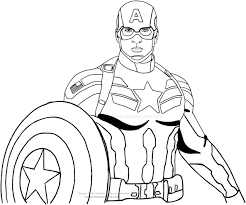 Dibujo Capitan America Para Colorear