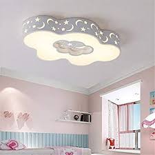 Chlight 24w 55cm Children Room Ceiling Lights Star Moon Decor Cloud Ceiling Lamps Bedroom Living Room Boy Ceiling Lamps Bedroom Girl Room Indoor Pendant Lights