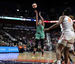 Dolson Leads New York in Balanced Road Victory Against Connecticut, 81-77