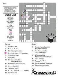 Bringing together words and numbers can engage students in a new way. Math Crossword Puzzles Math Crossword Puzzles Problem Solving Skills