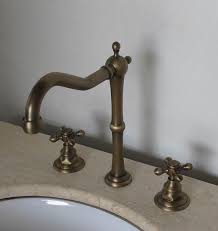 old school antique brass tall 3 piece