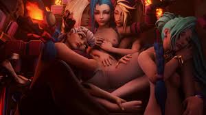 Lesbo gangbang - Queen Jinx by BaronStrap