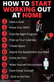 How To Start Working Out At Home Infographic Start Working Out Workout At Home Workouts