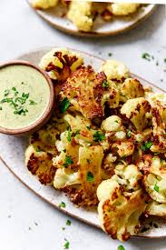 Oven Roasted Cauliflower With Tahini Sauce All The Healthy Things In 2021 Essen
