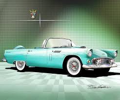 Image result for Sage Green 1956 Thunderbird
