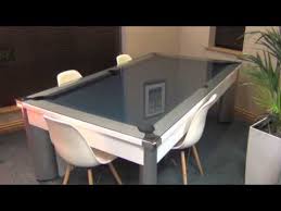 You want a pool table in the house, but the wife has forbidden putting one inside the bedroom or the living room. Fusion Pool Dining Table Youtube