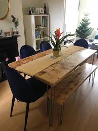 Omni Dining Table One Bench Package Free Delivery Etsy Dining Table Dining Room Small Dining Table With Bench