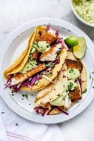 Maybe you would like to learn more about one of these? Blackened Fish Tacos With Creamy Avocado Sauce Foodiecrush Com Food Cooking Recipes Recipes