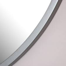Round Silver Wall Mirror 80cm X 80cm Melody Maison
