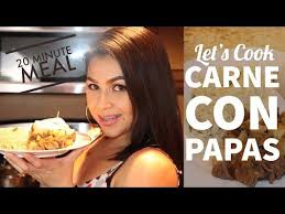 Cooking With Me How I Make Carne Con Papas En Chile Verde Youtube Carne Chile Verde 20 Minute Recipes