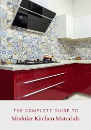 Types Of Modular Kitchen Materials Kitchen Kitchen Cabinets Materials Modern Kitchen Design