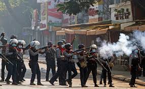 Myanmar's military has retained a heavy hand even after it transitioned to democracy more than a decade ago. Myanmar Military Defends Crackdown Vows To Stop Anarchy