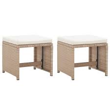 Vous voulez vous sentir comme dans un vrai espace de détente sur la plage ? Tabourets De Jardin 2 Pcs Avec Coussins Resine Tressee Beige Achat Vente Ensemble Table Et Chaise De Jardin Tabourets De Jardin 2 Pcs Cdiscount