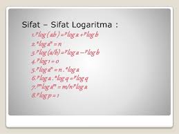 Sifat 1 alog x + alog y = alog xy contoh : Sifat Sifat Logaritma