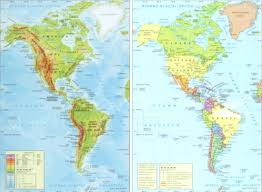 Mudo y en blanco para imprimir y colorear. Mapa Fisico Politico De America Ayuda Por Favor Brainly Lat