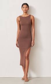 Riviera Knit Midi Dress Cedar In 2020 Knit Midi Dress Midi Dress Knit Midi