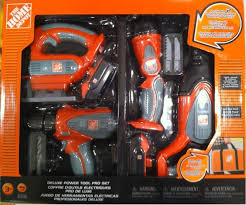 The Home Depot Deluxe Power Tool Set With Carry Case Toy Power Tool Set Barbie Dolls Diy Handmade Soap Packaging