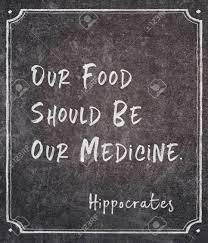 Our Food Should Be Our Medicine Famous Ancient Greek Physician Hippocrates Quote Written On Framed Chalkboard Stock Photo Picture And Royalty Free Image Image 137410501