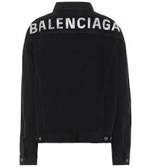 Verzierte Jeansjacke Veste Veste En Jean Balenciaga