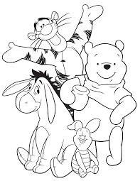 These free, printable summer coloring pages are a great activity the kids can do this summer when it. Eeyore Tigger Pooh And Piglet Coloring Page Cartoon Coloring Pages Disney Coloring Pages Cute Coloring Pages