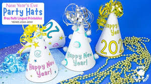 See more ideas about coloring pages, hats, coloring pages for kids. Printable New Year S Eve Party Hat Craft Multilingual Kids Craft Room