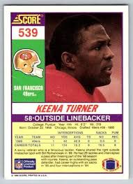 1990 SCORE KEENA TURNER SAN FRANCISCO 49ERS #539