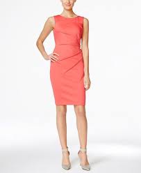 Calvin Klein Starburst Sleeveless Sheath Dress Dresses Women Macy S Work Dresses For Women Sleeveless Sheath Dress Fashion