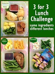 3 For 3 Lunch Challenge Lunchbox Ideas Daycare Meals Lunch Snacks Lunch