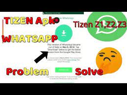 How To Fix Tizen Apk Whatsapp Error Apk Whatsapp Problem Solve Problem Solving Solving Fix It