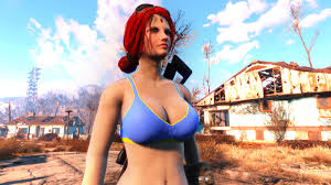 The different dresses available are atom cats, power noodles, mega surgery center, fallon's basement, farmer's, diamond city surplus. Fallout 4 Cait Naked Sharafu