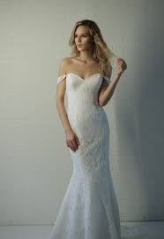 Off The Shoulder Sweetheart Lace Fit And Flare Wedding Dress Kleinfeld Bridal Fit And Flare Wedding Dress Wedding Dresses Kleinfeld Fitted Wedding Dress