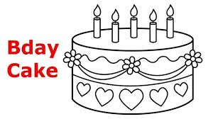 Birthday Cake With Balloons Drawing 32 Awesome Image Of Birthday Cake Drawing Entitlementtrap Com Cake Drawing Big Birthday Cake Image Birthday Cake