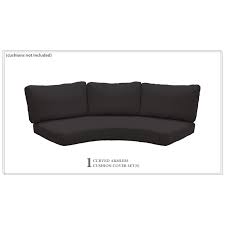 The bench cushion measures 36 inches a perfect accessory that will fit most benches klear vu has. 6 Inch Cushion Cover For High Back Curved Armless Sofa Overstock 25447049