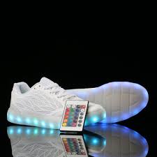 Led Light Up Trainers Women Neon White