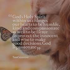 Quotes from Tess Calomino: God&#39;s Holy Spirit within us changes our ... via Relatably.com